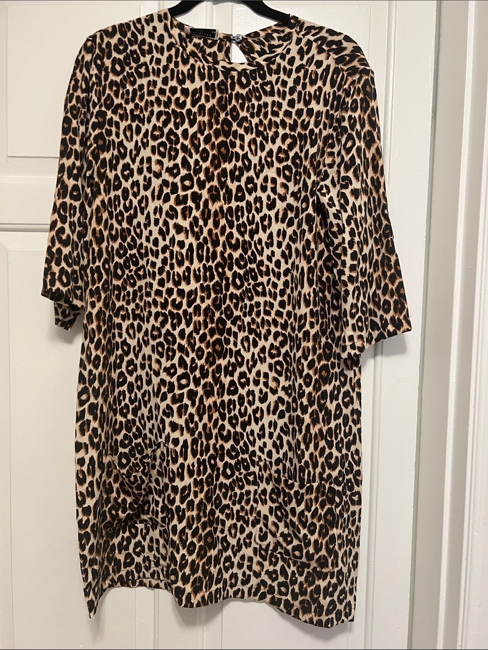 Equipment “Aubrey” Leopard Print Mini Dress